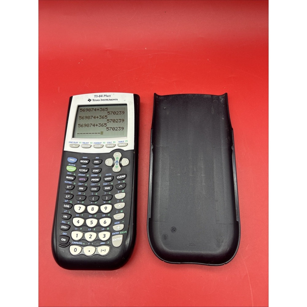 Texas Instruments TI-84 Plus Graphing Calculator with Cover